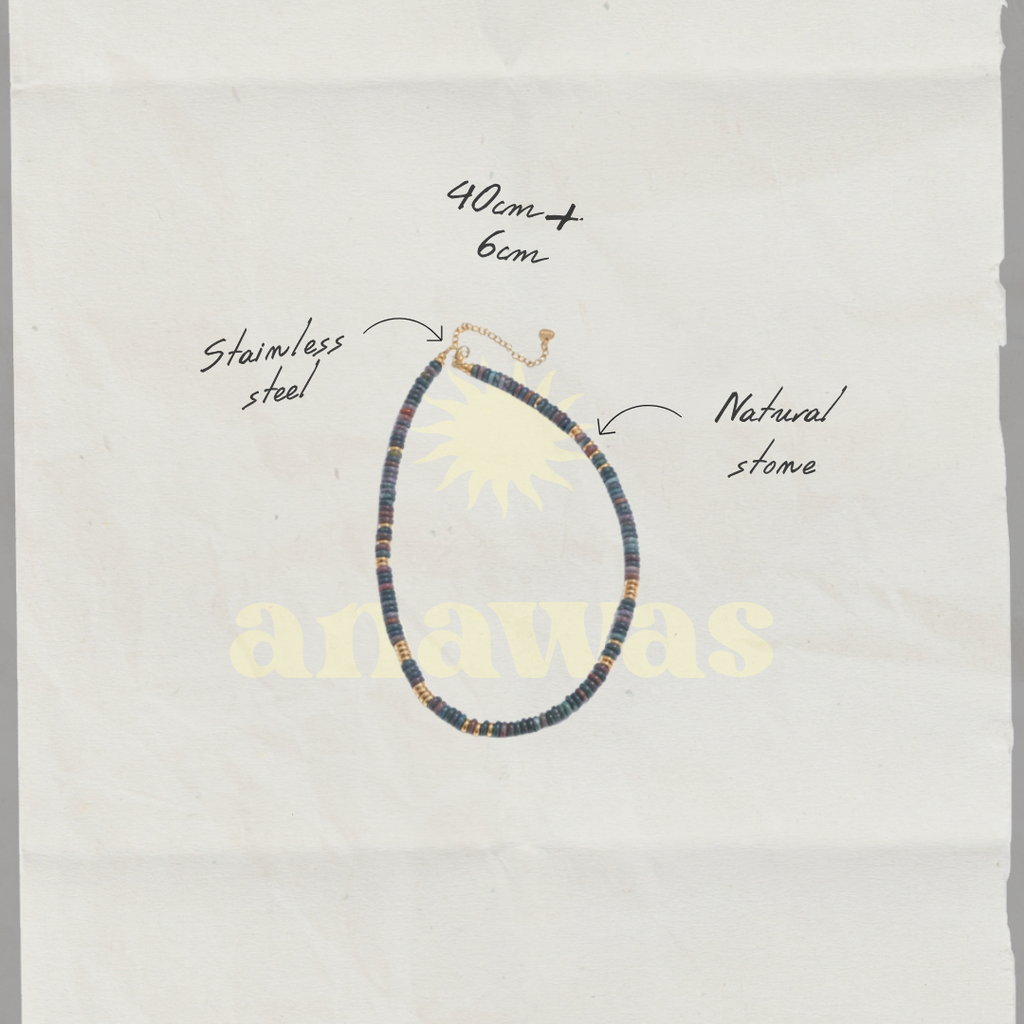 Anaya Colorful Natural Stone Necklace