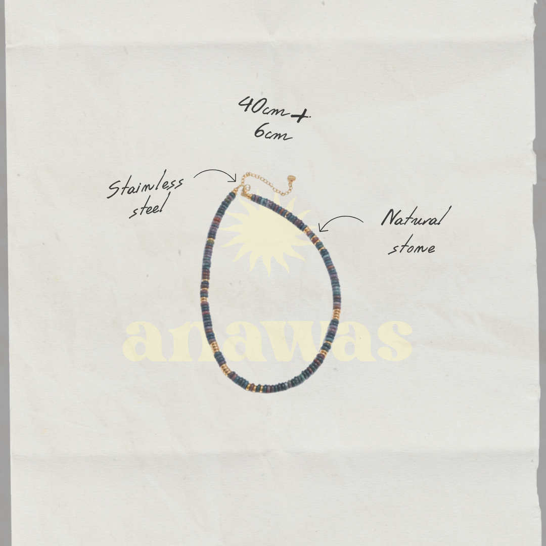 Anaya Colorful Natural Stone Necklace
