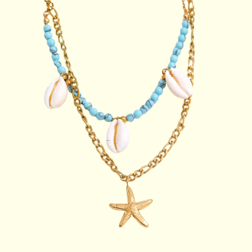 Maya Ocean & heart Charms Necklaces collection