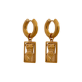 Aira Body Drop Hoops - Waterproof Stainless Steel Earrings