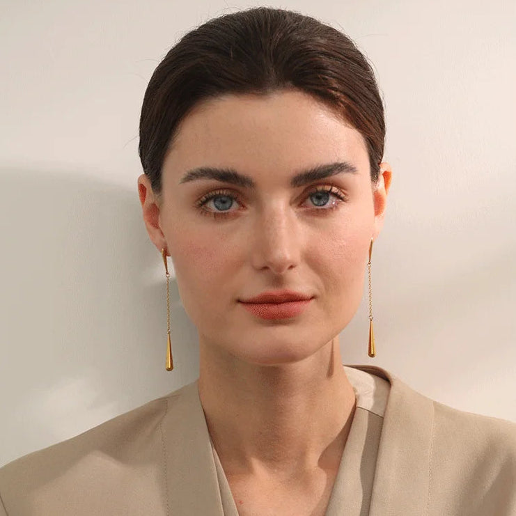 Seren Teardrop Chain Earrings