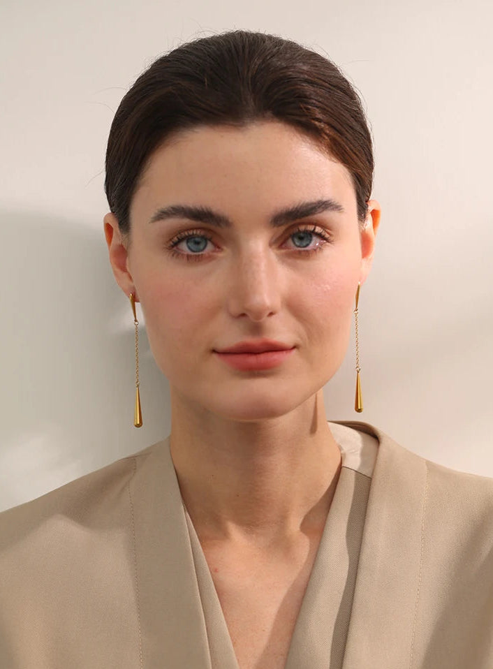 Seren Teardrop Chain Earrings