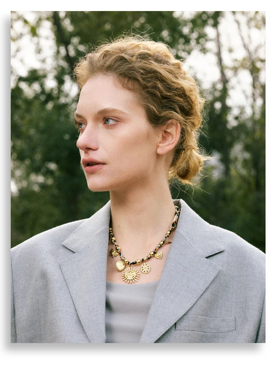 Amani Golden Leopard & Sun Pendant