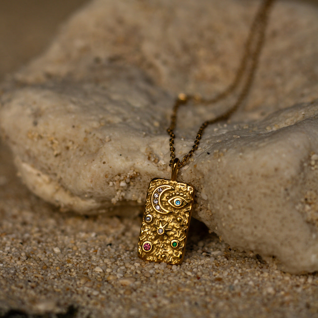 Iris Moon & Star Charm necklace