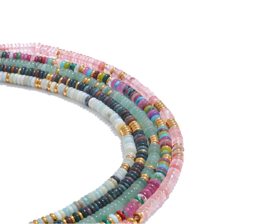Anaya Colorful Natural Stone Necklace