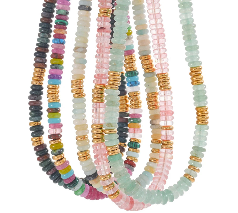 Anaya Colorful Natural Stone Necklace