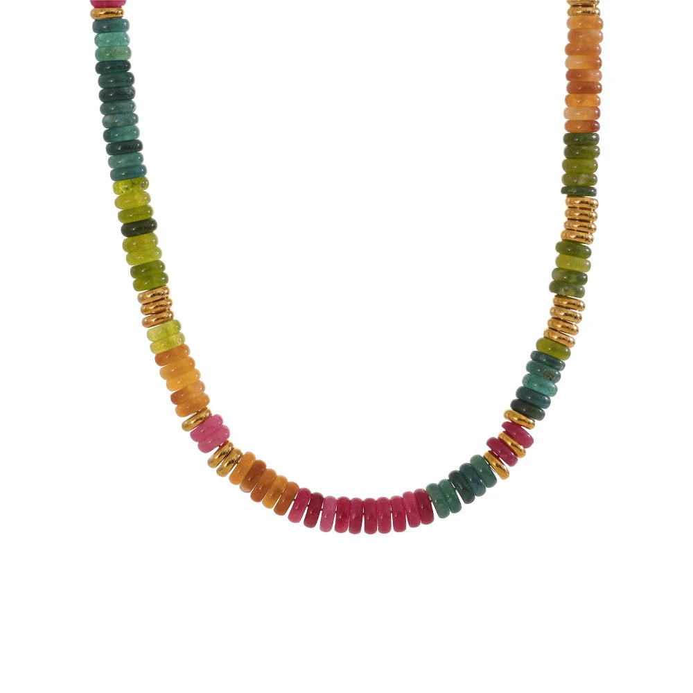 Anaya Colorful Natural Stone Necklace
