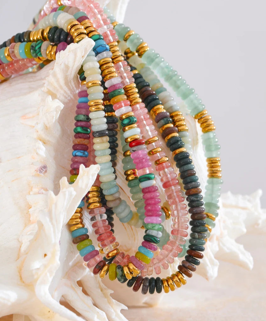Anaya Colorful Natural Stone Necklace
