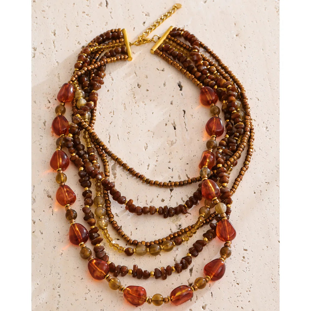Camila Necklace - Handmade Beads Bohemia