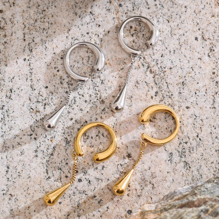 Luma Water Drop Ear Cuff