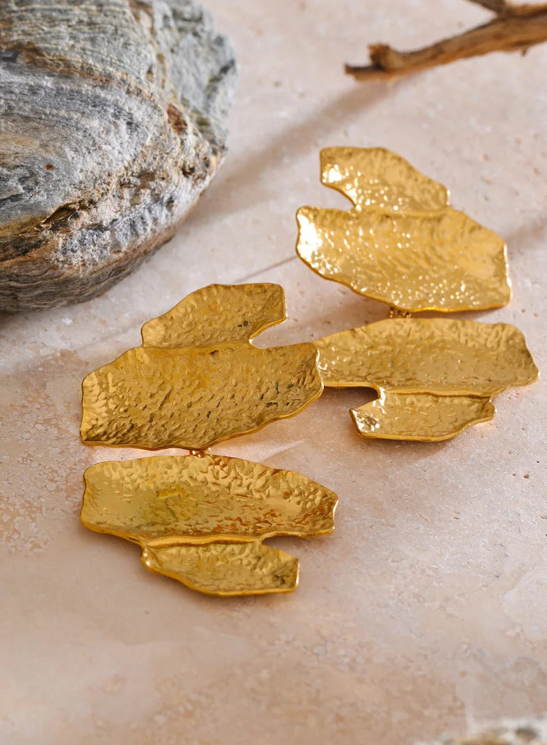 Mireya Hammer Geometric Drop Earrings