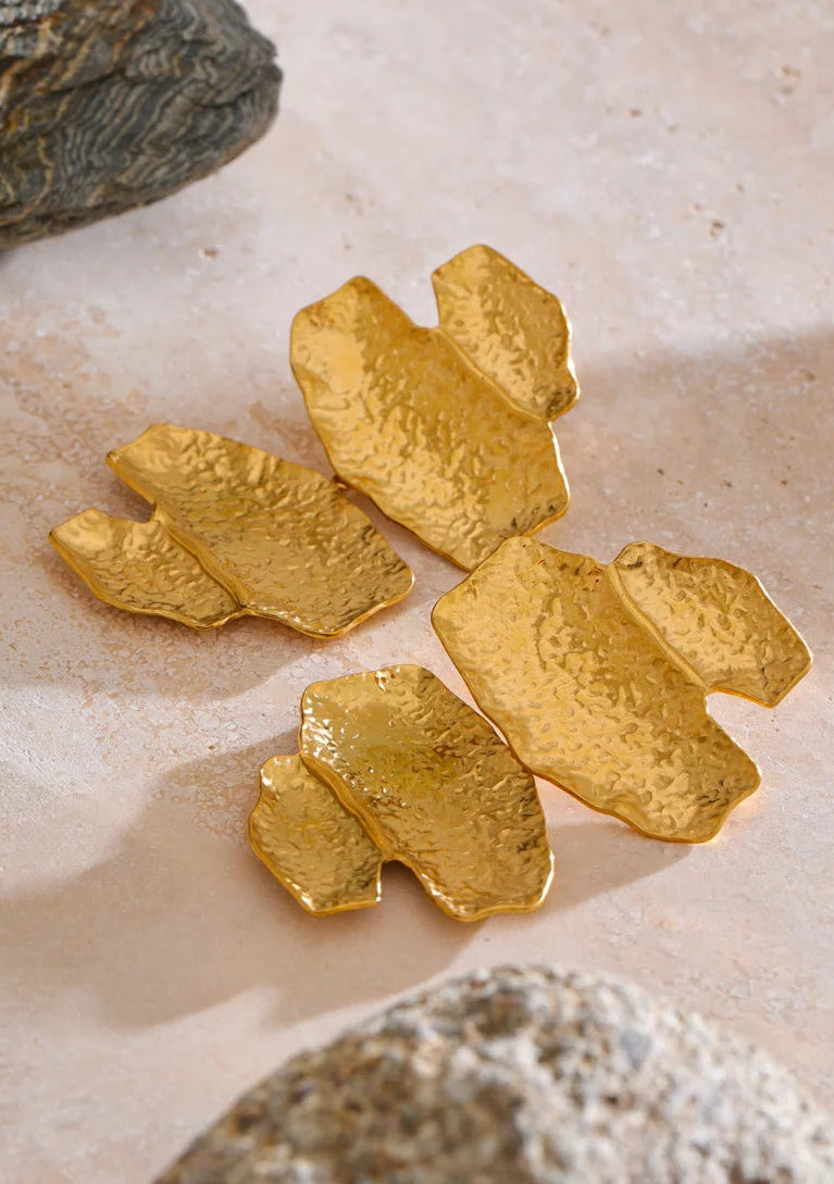 Mireya Hammer Geometric Drop Earrings