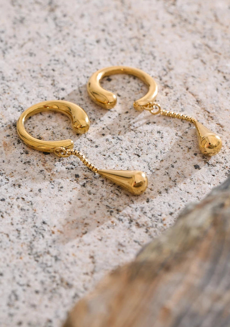 Luma Water Drop Ear Cuff