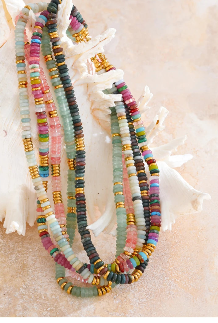 Anaya Colorful Natural Stone Necklace