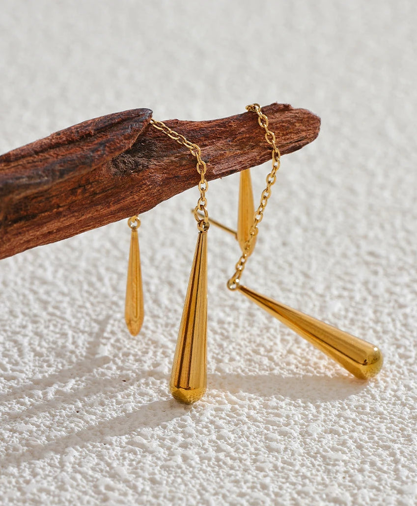 Seren Teardrop Chain Earrings