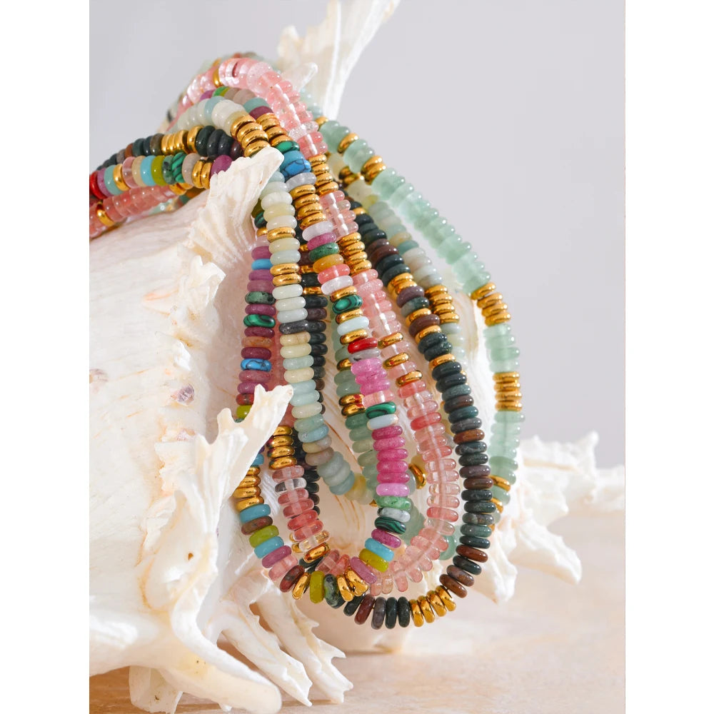 Anaya Colorful Natural Stone Necklace