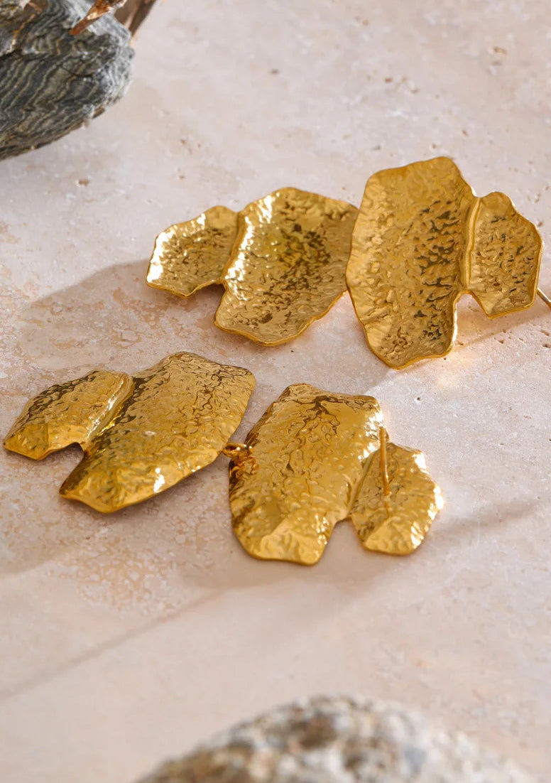 Mireya Hammer Geometric Drop Earrings