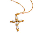 Aurora Cubic Zirconia Cross Necklace