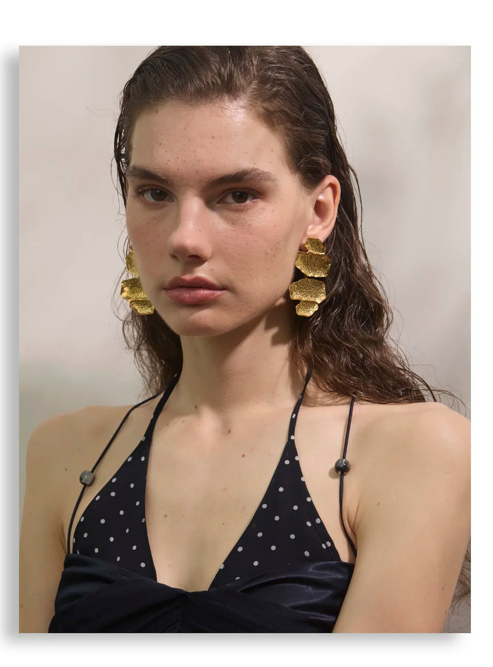 Mireya Hammer Geometric Drop Earrings