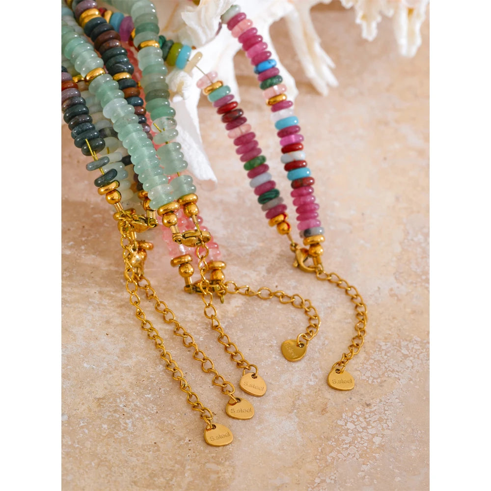 Anaya Colorful Natural Stone Necklace