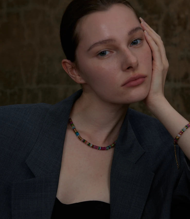 Anaya Colorful Natural Stone Necklace