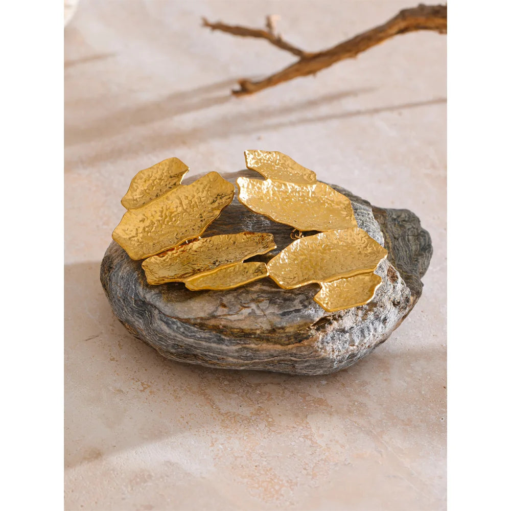 Mireya Hammer Geometric Drop Earrings