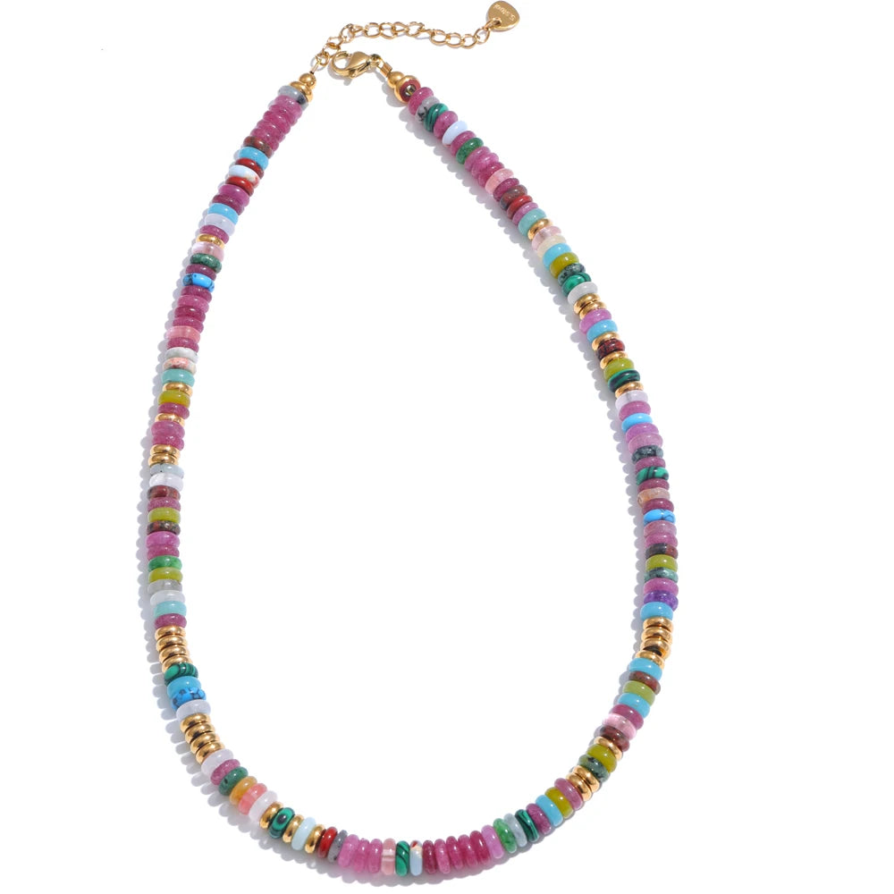 Anaya Colorful Natural Stone Necklace