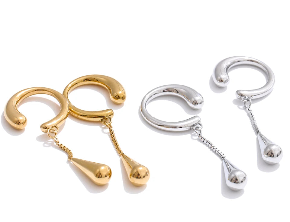 Luma Water Drop Ear Cuff