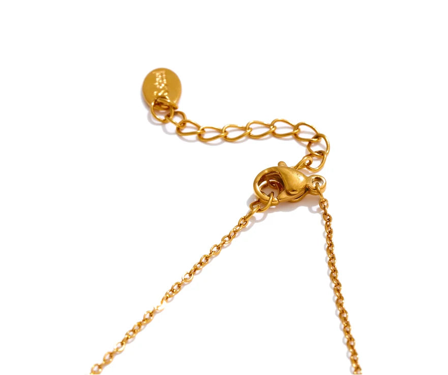 Yhpup Delicate Shiny Cubic Zirconia Cross Necklace Pendant Stainless Steel Temperament Premium Jewelry High Quality