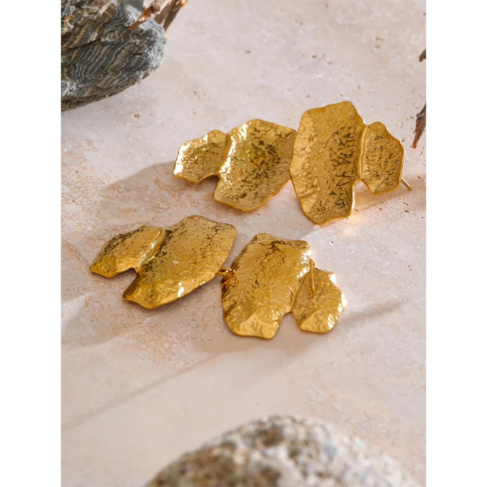 Mireya Hammer Geometric Drop Earrings