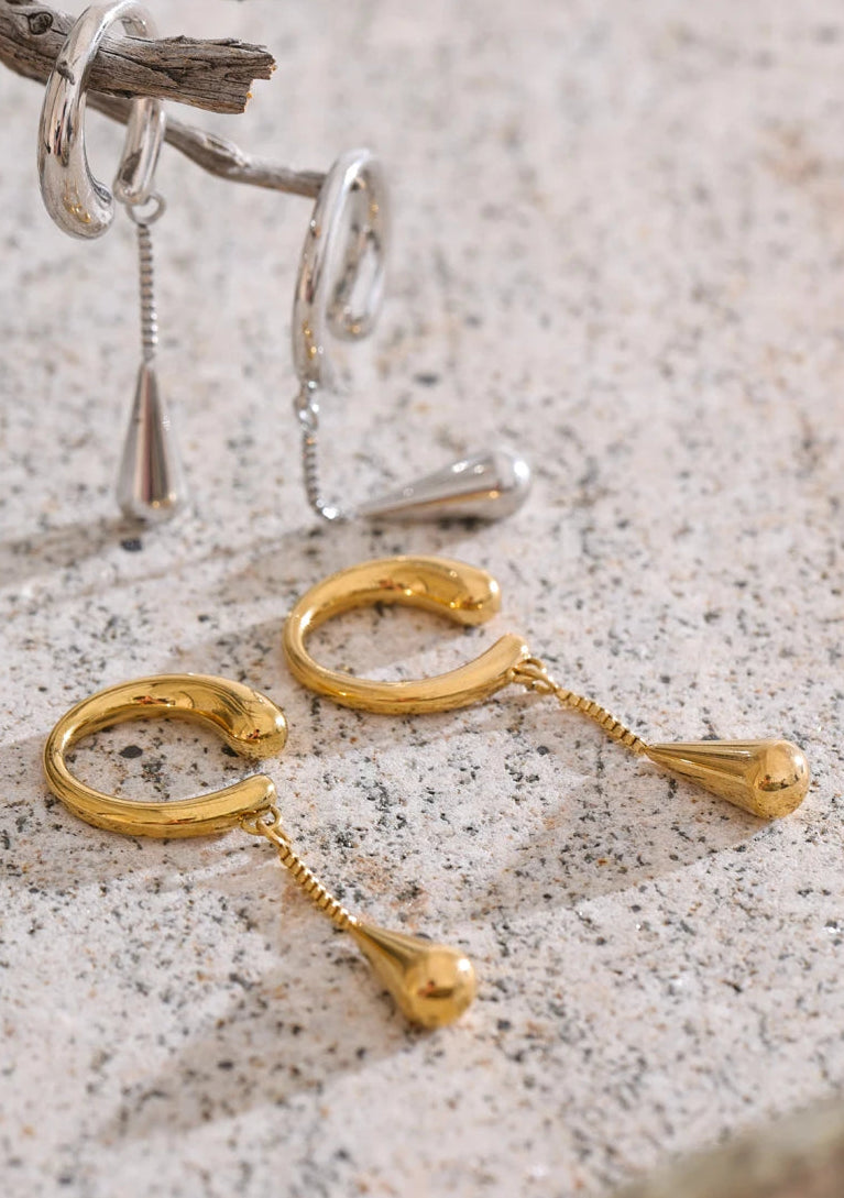 Luma Water Drop Ear Cuff