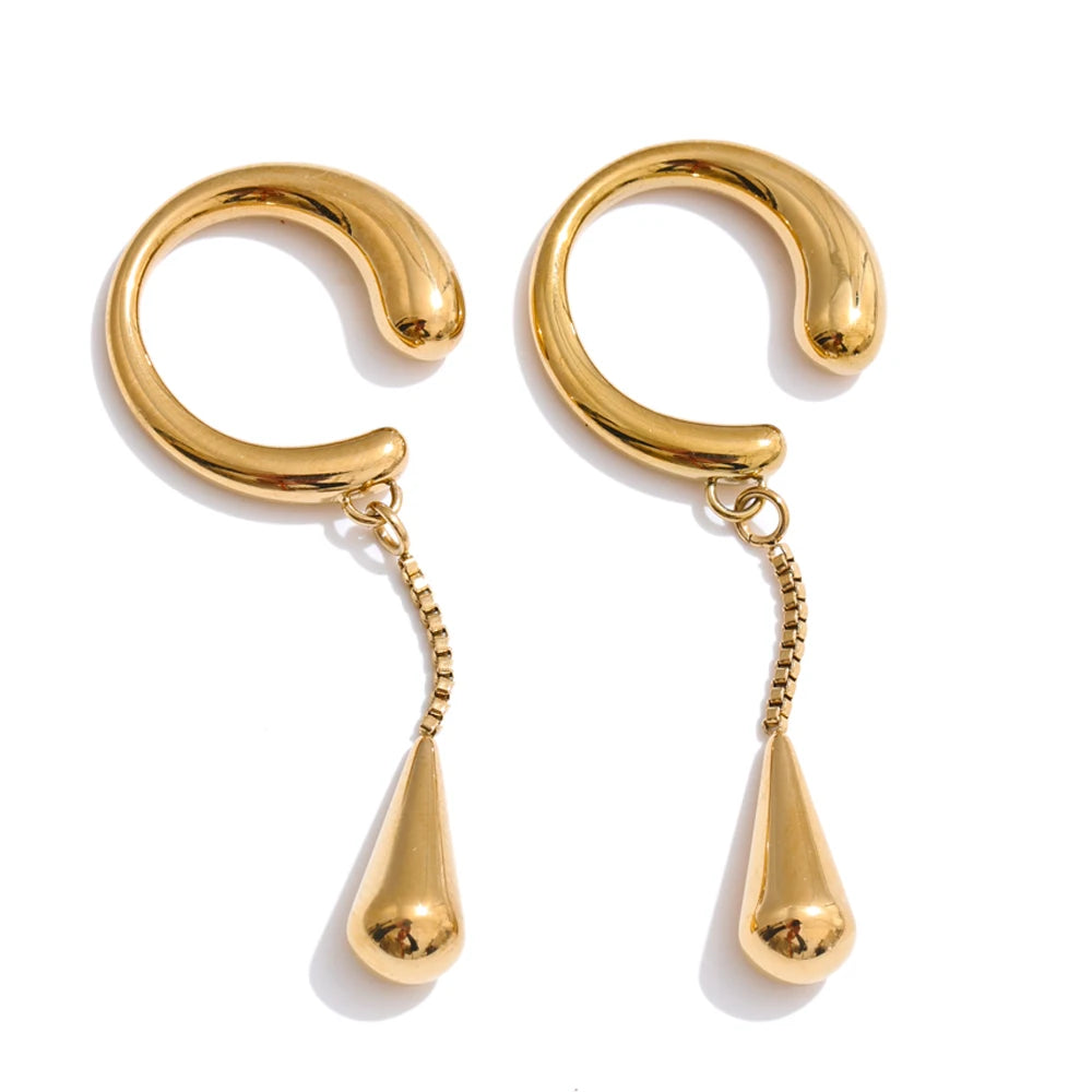 Luma Water Drop Ear Cuff