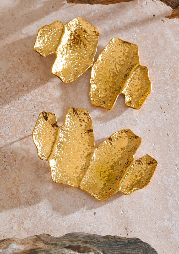 Mireya Hammer Geometric Drop Earrings