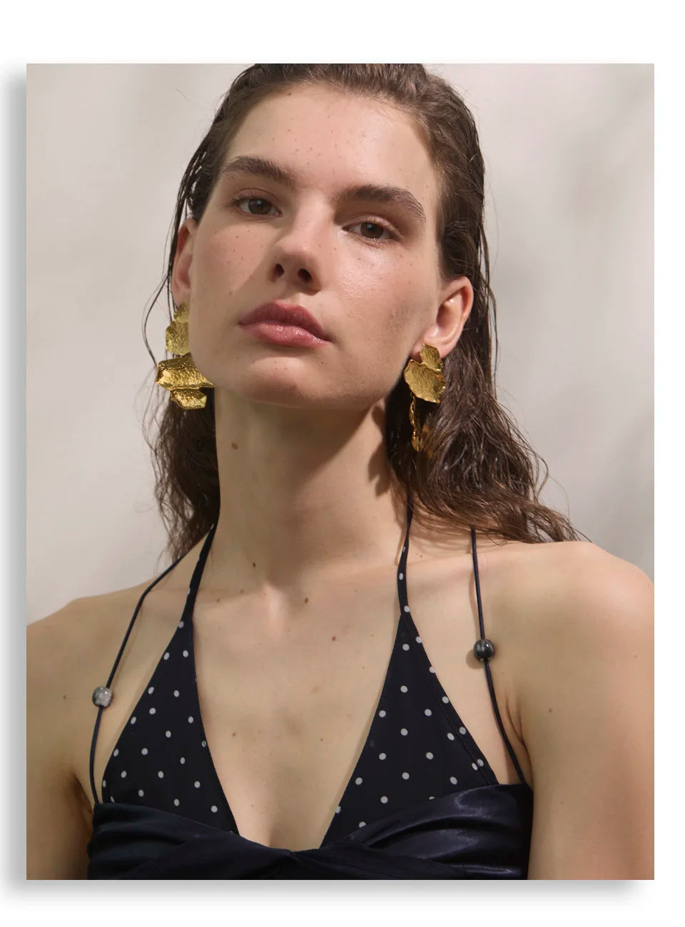 Mireya Hammer Geometric Drop Earrings