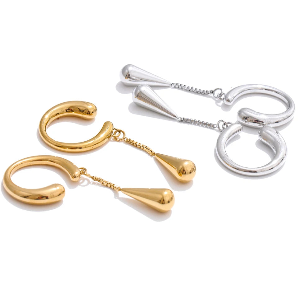 Luma Water Drop Ear Cuff