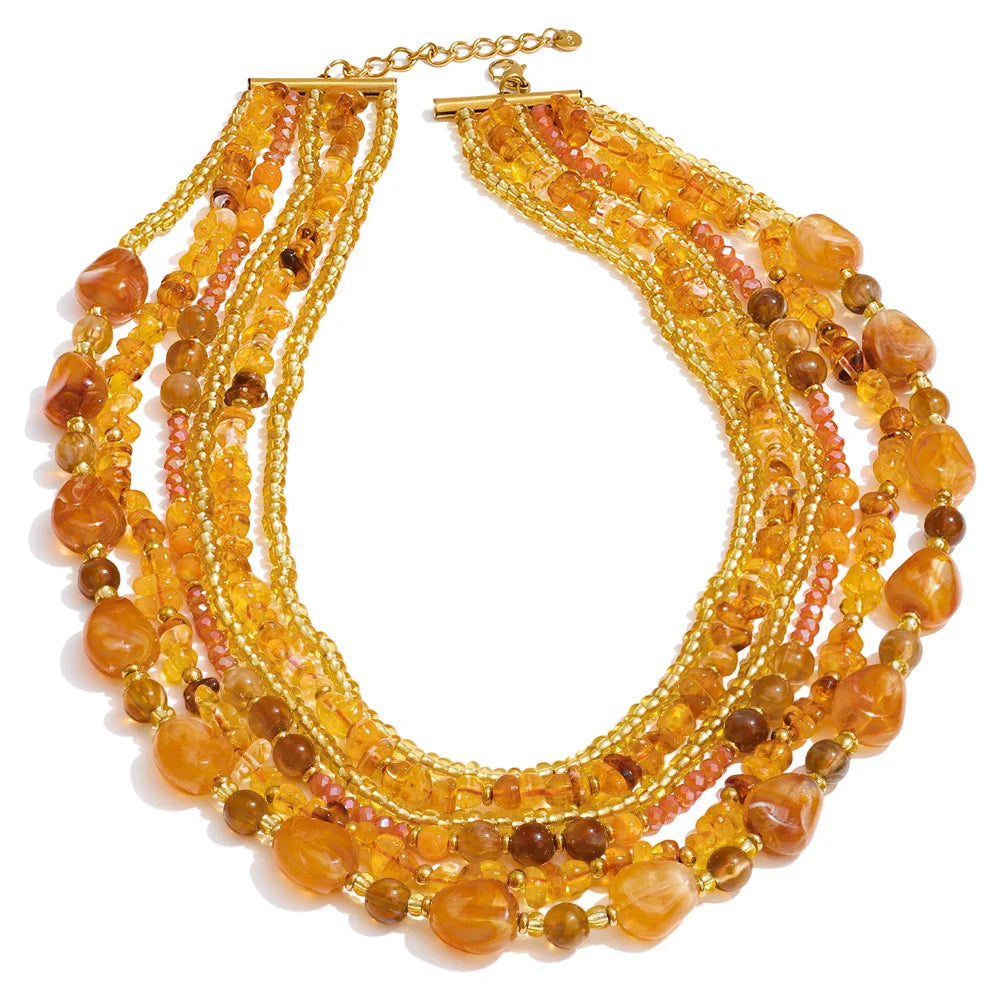 Camila Necklace - Handmade Beads Bohemia