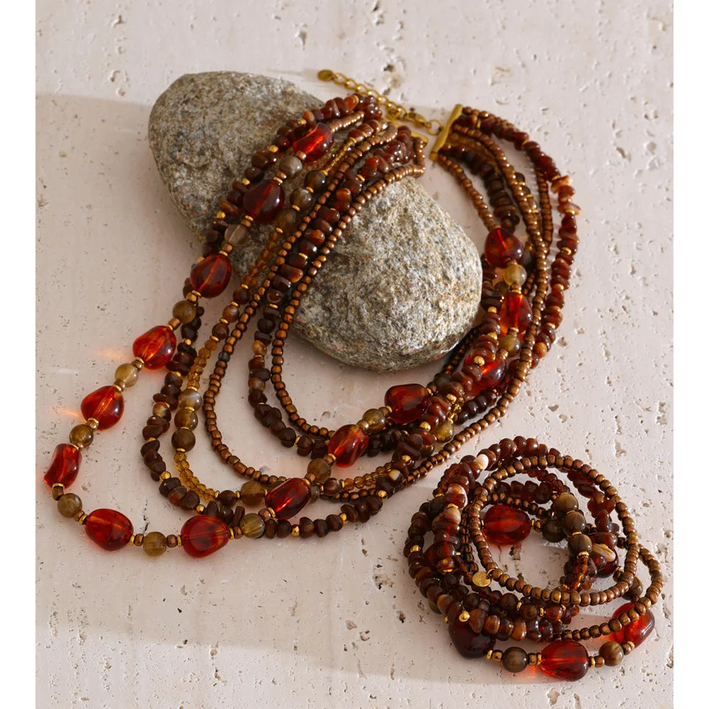 Camila Necklace - Handmade Beads Bohemia