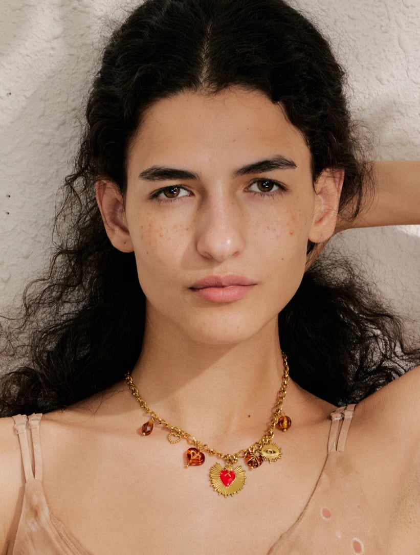 Maya Ocean & heart Charms Necklaces collection