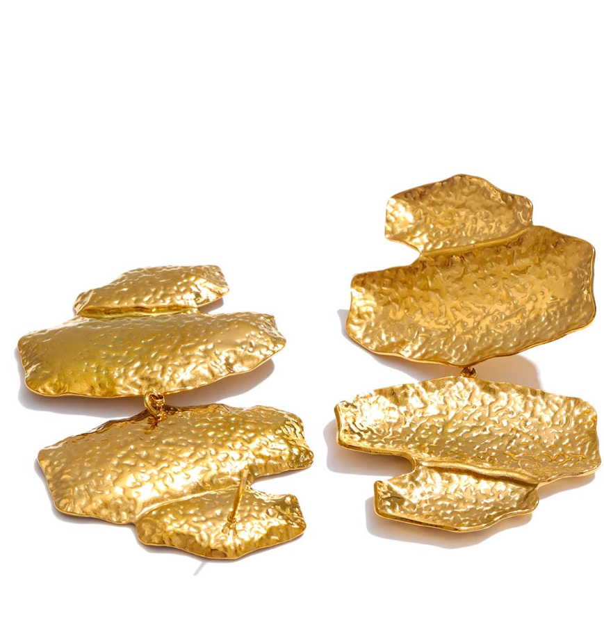 Mireya Hammer Geometric Drop Earrings