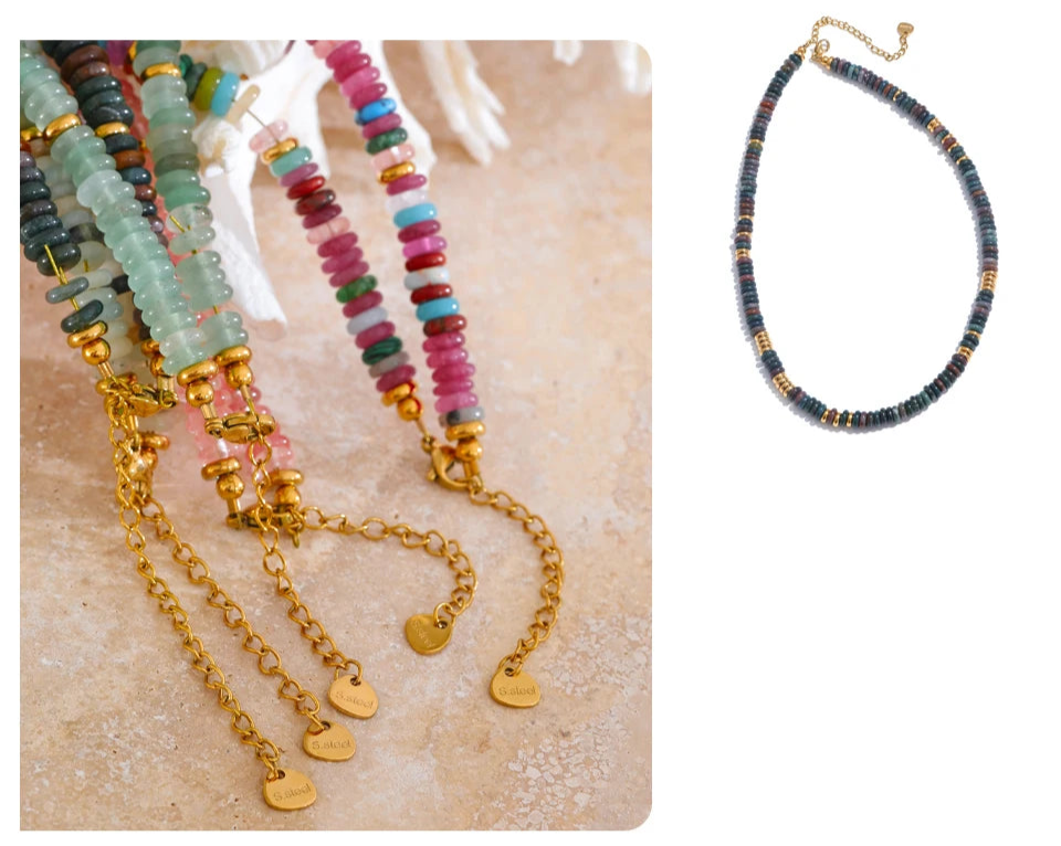 Anaya Colorful Natural Stone Necklace