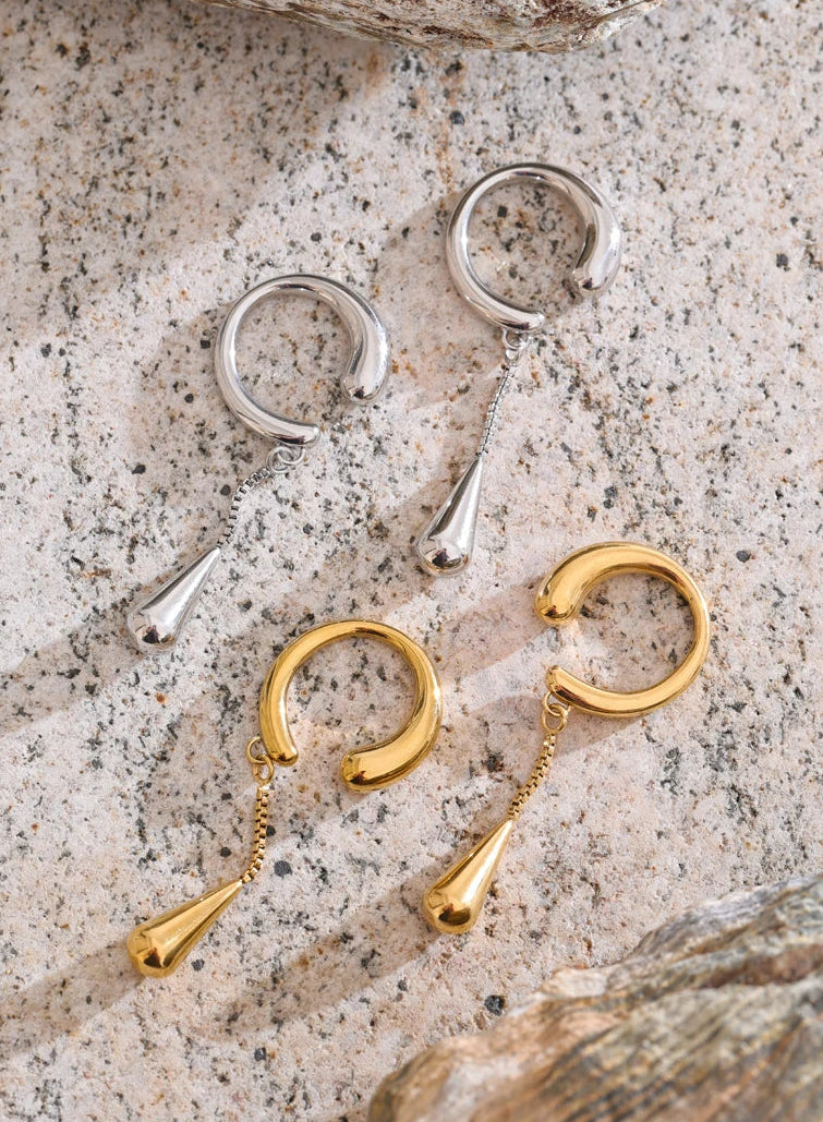 Luma Water Drop Ear Cuff