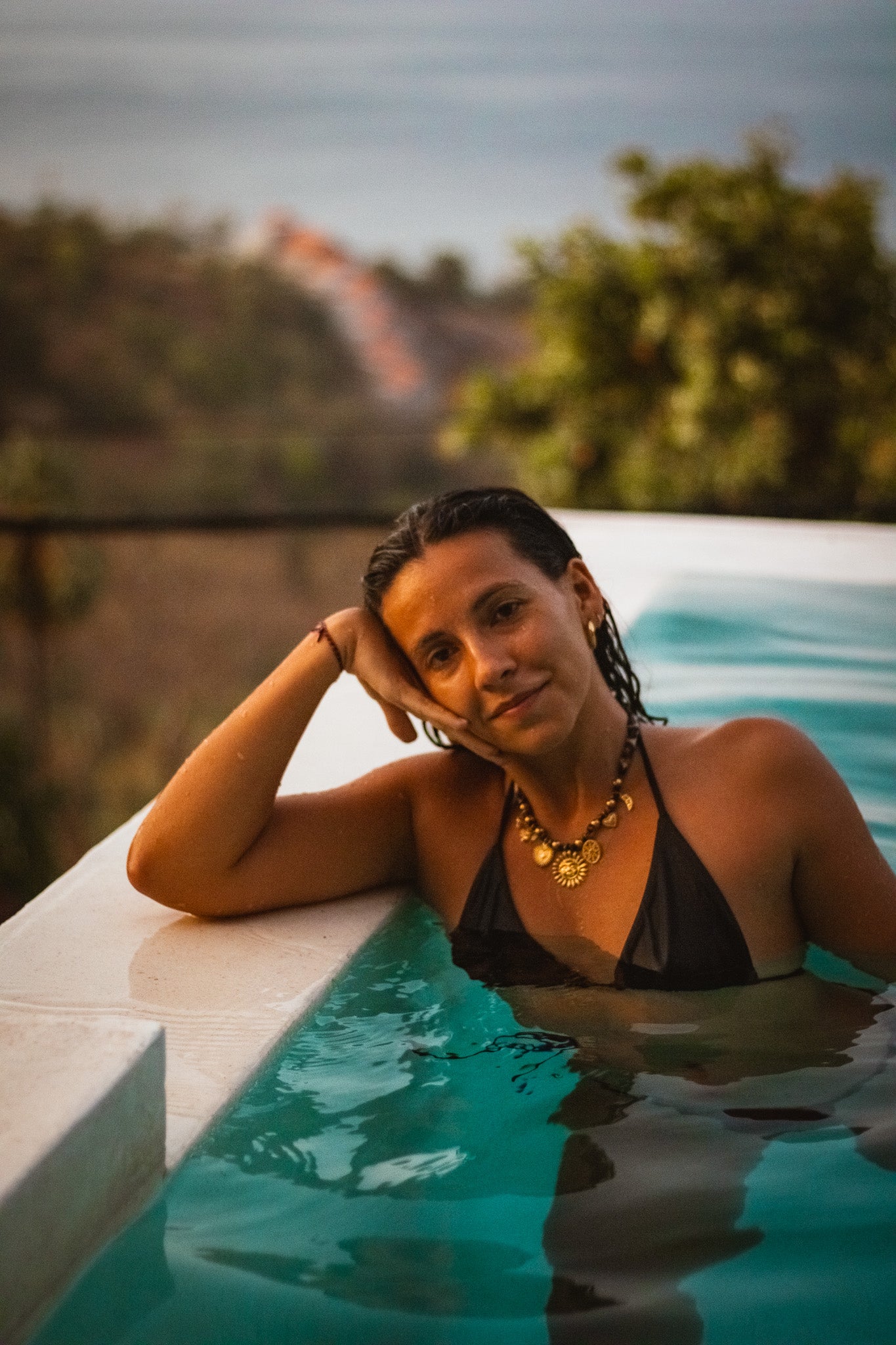 Amani Golden Leopard & Sun Pendant